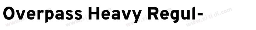 Overpass Heavy Regul字体转换